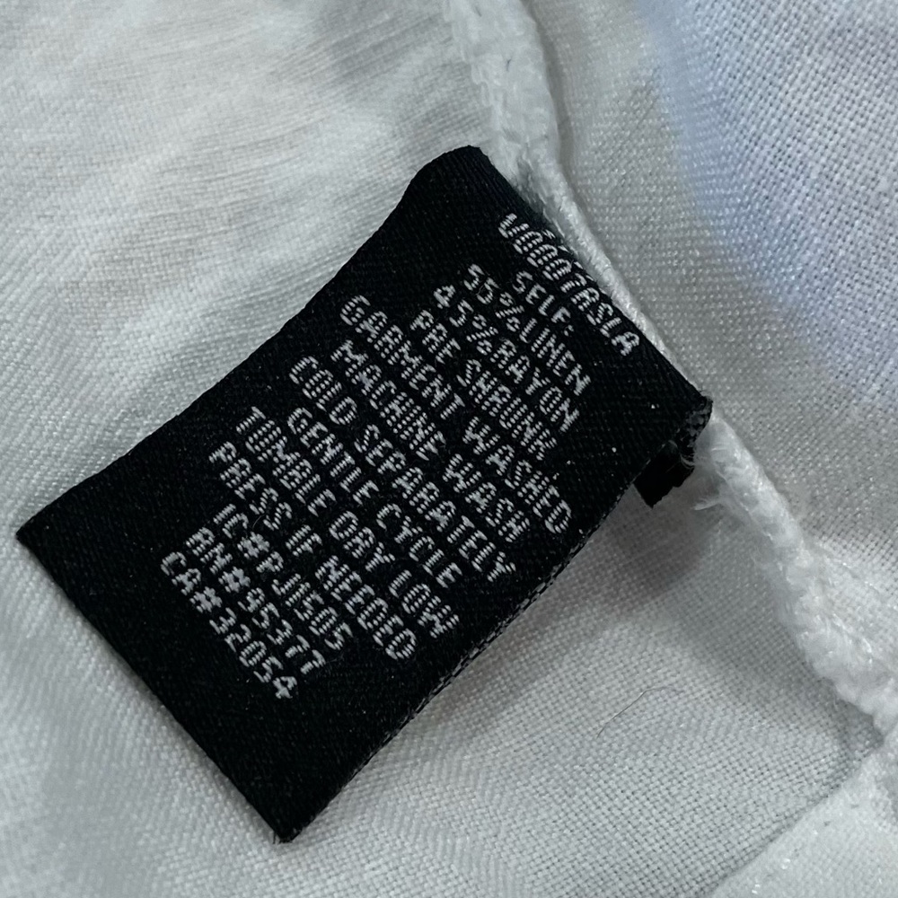 Anthropologie Sanctuary White Linen Blend Open Front Vest - Picture 13 of 14